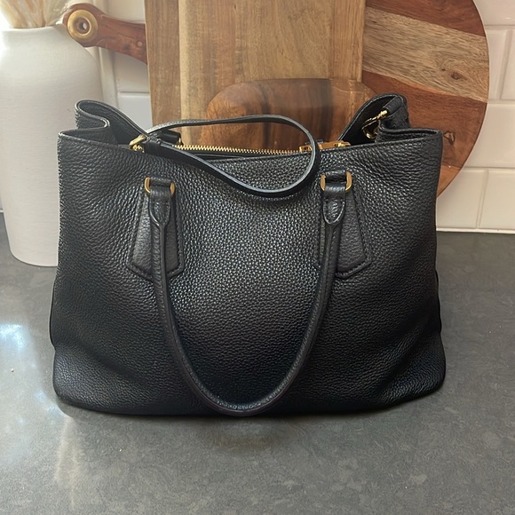 Prada Vitello Phenix Leather Handbag in Black - Picture 3 of 14